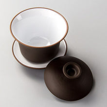 Load image into Gallery viewer, Chinese Teaset Elegant Gaiwan Tea Cups Purple Clay Tureen 120ml Lid Bowl Saucer Zisha Tea Brew Tea Cup Drop Shipping
