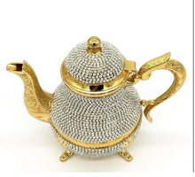 Load image into Gallery viewer, Crystal Turkish Teapots Arabic Tea Pot  -1500 ml- Handmade Tea Set Traditional Turkish Tea Coffee Made in Turkey Home Decorati
